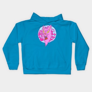 Stray Cat Logo face Pisittu Aresti - by Miskel Design Kids Hoodie